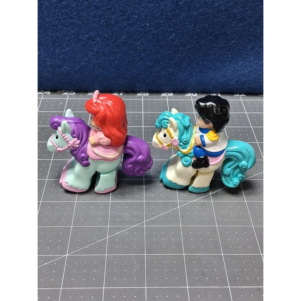 Fisher Price Klip Klop Little People Disney Princess Ariel Prince Eric  Horses